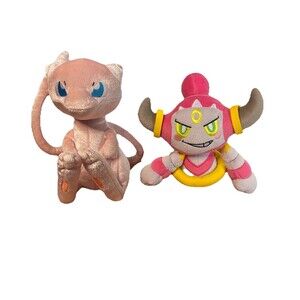 Pokemon 20th Anniversary Mew Plush Stuffed Animal Hoopa Pink Yellow Rings Tomy